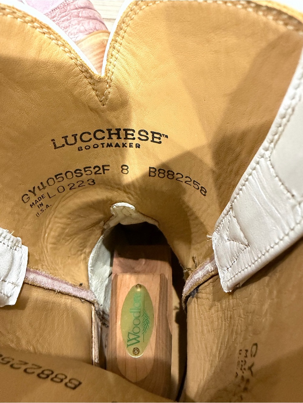 Lucchese lilac dale caiman boots. 8b. Brand new - Picture 5 of 6